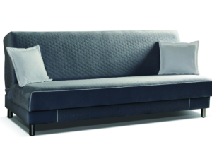 czarna sofa bez boków z funkcją spania 200x90 Baki