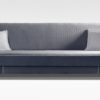 czarna sofa bez boków z funkcją spania 200x90 Baki