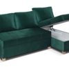 zielony narożnik z funkcją spania 200x145 Makro