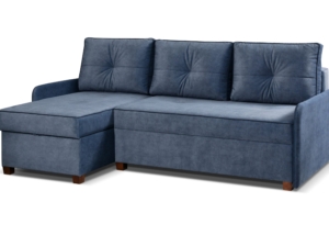 niebieski narożnik z funkcją spania 210x140 Makro BIS