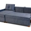 niebieski narożnik z funkcją spania 210x140 Makro BIS