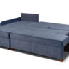 niebieski narożnik z funkcją spania 210x140 Makro BIS