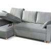 szary narożnik z funkcją spania 240x140 Makro Quarty