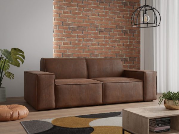 brązowa sofa modułowa 210x90 Oracle