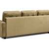 beżowa sofa welurowa z funkcją spania 230x100 Mint