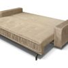 beżowa sofa pikowana z funkcją spania 230x95 Eden