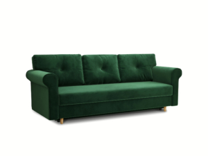 butelkowo zielona sofa z funkcją spania 235x100 Barcelona
