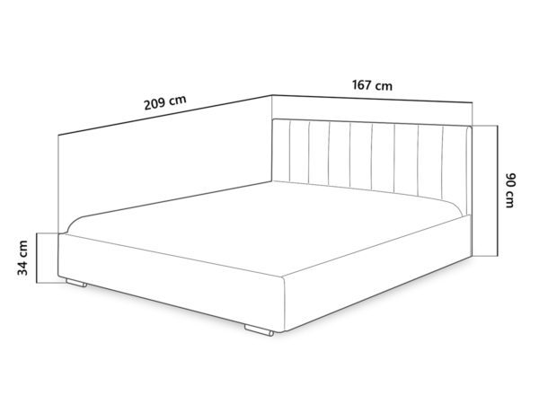 Łóżko 180x200 tapicerowane Soflux 19 z pojemnikiem i stelażem - obrazek 5