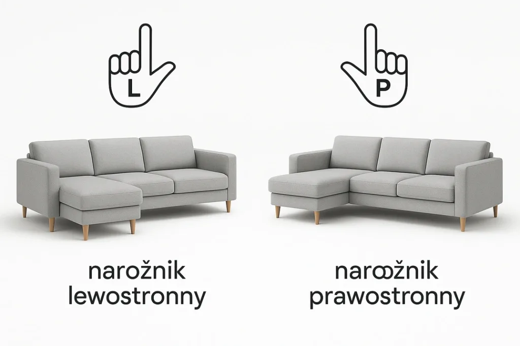 Jak odróżnić narożnik prawy od lewego
