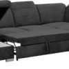 Duży czarny narożnik z funkcją spania 330x230 Naomi