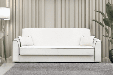 Biała rozkładana sofa 230x90 Dorota