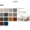 Sofa musztardowa pikowana Mint - obrazek 8