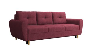 czerwona Sofa 230x90 z funkcją spania Jasmine