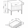 Stolik Nocny Nova S-54 wymiary