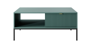 Ława Nova L104 zielona czarny stelaż front