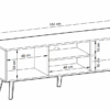 Szafka Willow RTV154 wymiary