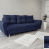 niebieska Sofa 230x90 z funkcją spania Jasmine