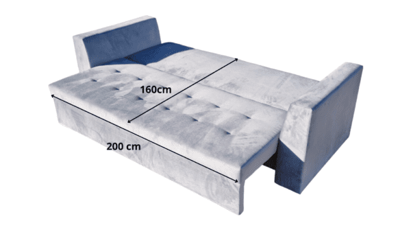 Wymiary Sofa z funkcją spania 160x200 Rem