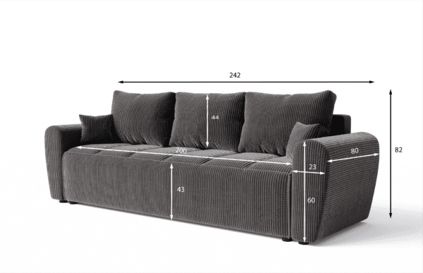 Sofa Sztruksowa Rico - obrazek 2