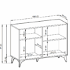 Komoda Diamond K-104 wymiary