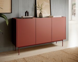 Nowoczesna bordowa Komoda Color K-144