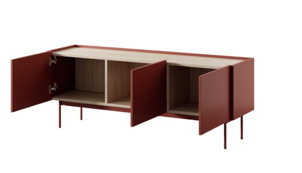 Szafka Color RTV -144 red otwarta