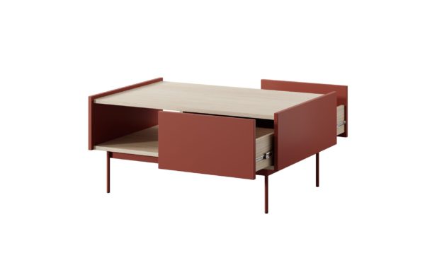 Stolik Color L-97 red otwarta