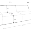 Nowoczesna biała sofa Suki - obrazek 8