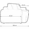 Beżowa sofa 257x105 cm Yuki - obrazek 11