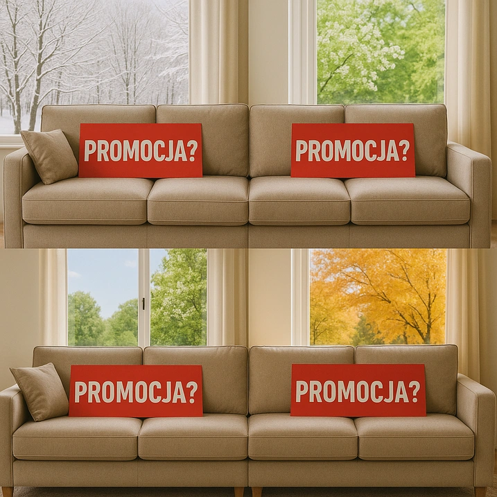 O jakiej porze roku kanapy są najtańsze?