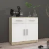 Komoda biała z 2 szufladami Paris 2F2S