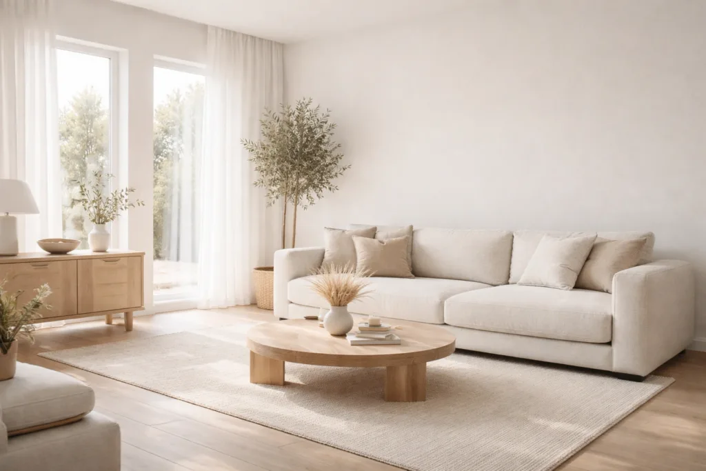 Minimalizm w salonie