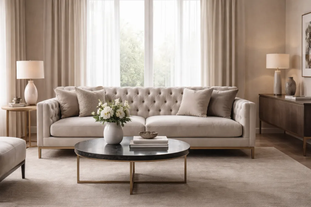 Pikowane meble w aranżacji wnętrz